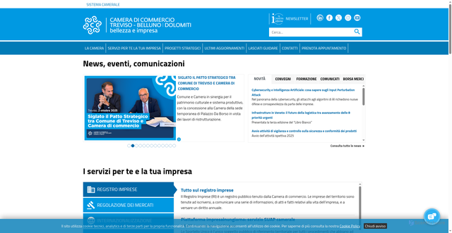 Security scan screenshot of https://www.tb.camcom.gov.it/