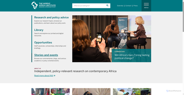 Security scan screenshot of https://nai.uu.se/