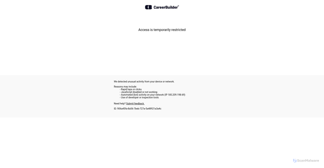 Security scan screenshot of https://www.careerbuilder.com/advice/blog/what-is-personal-branding-and-how-to-create-yours