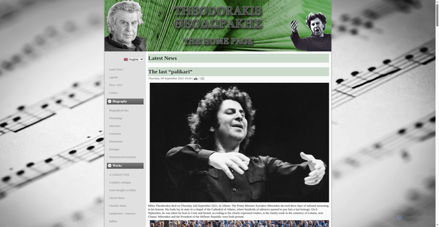 Security scan screenshot of https://mikis-theodorakis.org