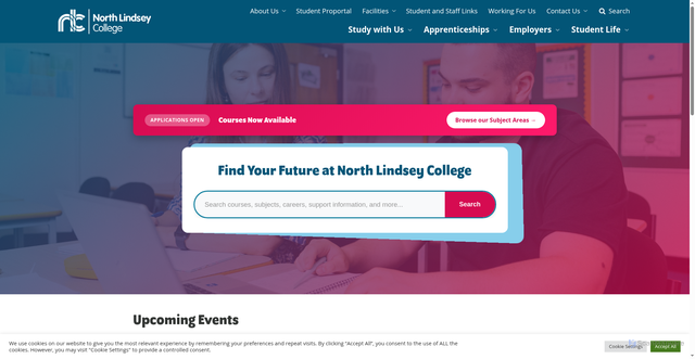 Security scan screenshot of https://northlindsey.ac.uk/