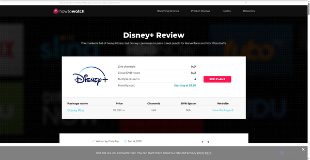 Security scan screenshot of https://www.howtowatch.com/services/disney-plus/