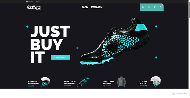 Security scan screenshot of https://teragu.com/