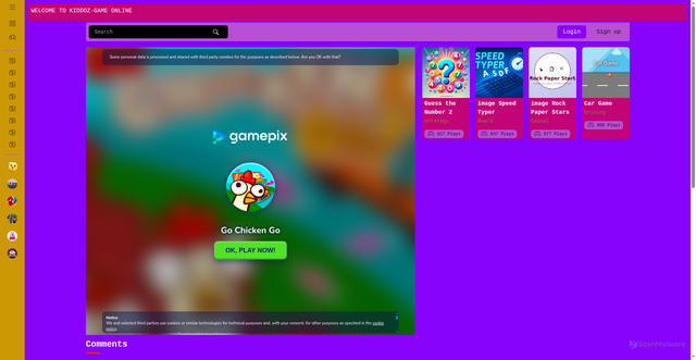 Security scan screenshot of http://oftygame.online.monetise.asia/classics/go-chicken-go