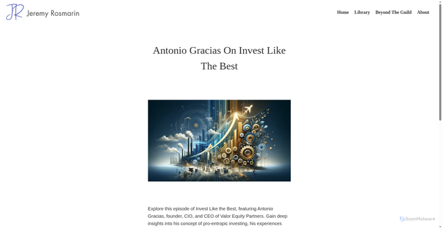 Security scan screenshot of https://jeremyrosmarin.com/antonio-gracias-invest-like-the-best/