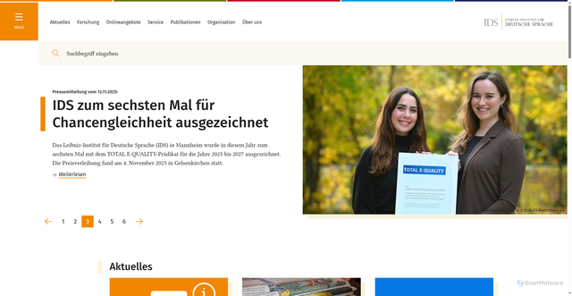 Security scan screenshot of https://www.ids-mannheim.de/