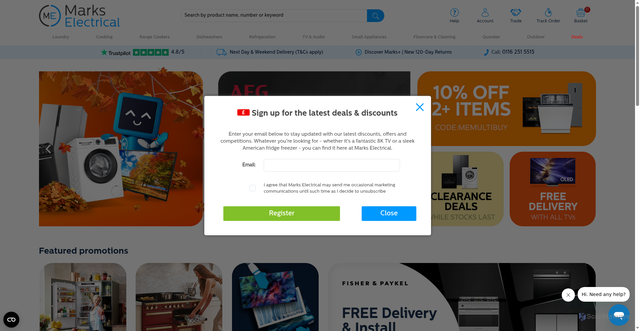 Security scan screenshot of https://markselectrical.co.uk