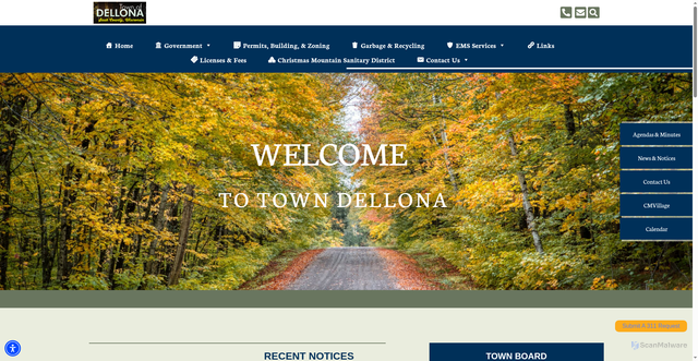Security scan screenshot of https://dellonawi.gov/
