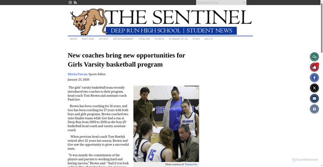 Security scan screenshot of https://deeprunsentinelonline.org/7647/sports/new-coaches-bring-new-opportunities-for-girls-varsity-basketball-program/