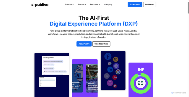 Security scan screenshot of https://thepublive.com