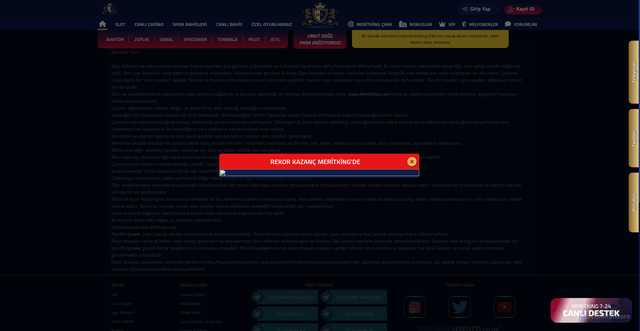 Security scan screenshot of https://merirking1692.com/sorumlubahis