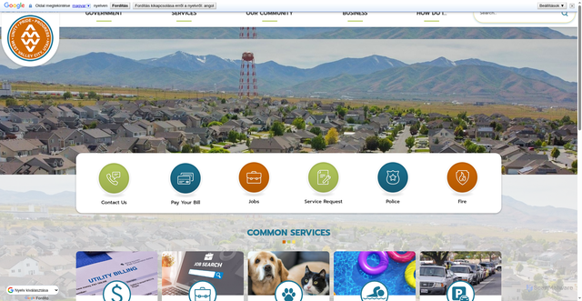 Security scan screenshot of https://www.wvc-ut.gov//