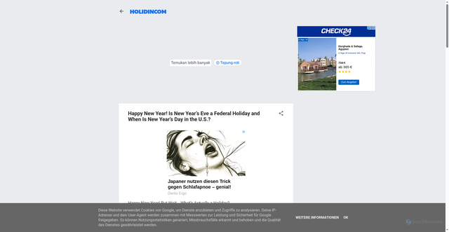 Security scan screenshot of https://holidincom.blogspot.com/2025/12/Happy%20New%20Year%20Is%20New%20Years%20Eve%20a%20Federal%20Holiday%20and%20When%20Is%20New%20Years%20Day%20in%20the%20U.S..html?m=1&srsltid=AfmBOorfHTnqrmHpanOZjUk5udZVprcgihZ2C-gP5rdbGGB54dAqlzU6