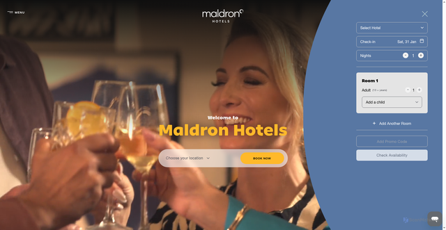 Security scan screenshot of https://maldronhotels.com