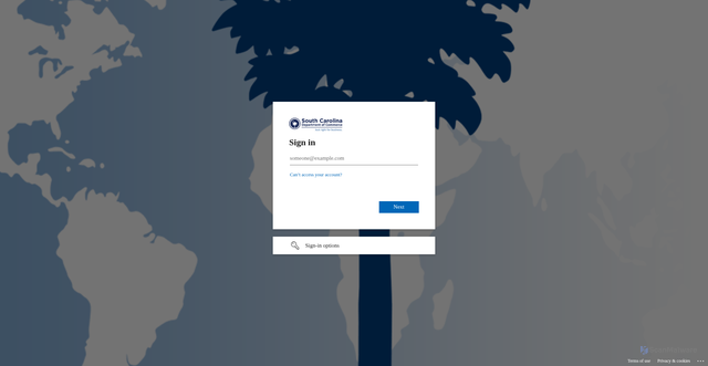 Security scan screenshot of https://sccommerce-my.sharepoint.com
