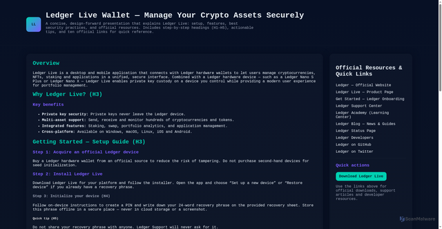 Security scan screenshot of get-ledgr-us.pages.dev