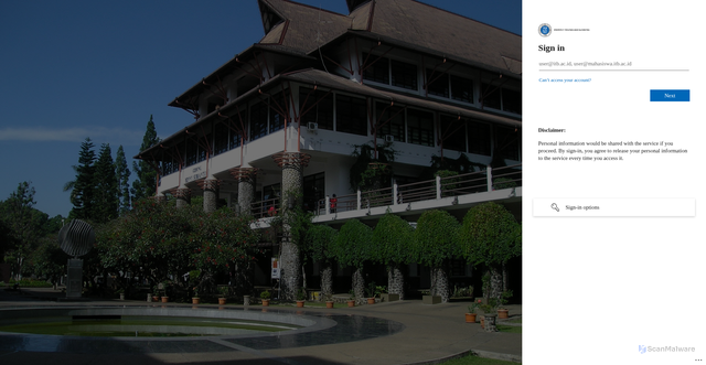 Security scan screenshot of https://sso-edunex.cognisia.id/