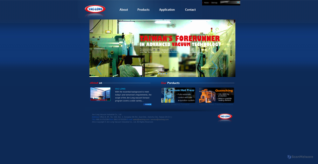 Security scan screenshot of http://www.vaclong.com.tw/