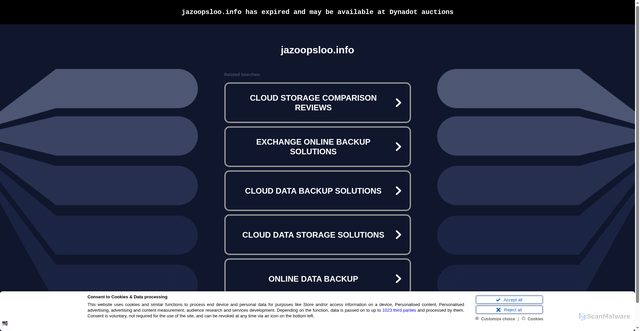 Security scan screenshot of http://jazoopsloo.info/k92lsa3dpb/index.php