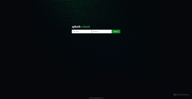 Security scan screenshot of https://cecentertainment.splunkcloud.com
