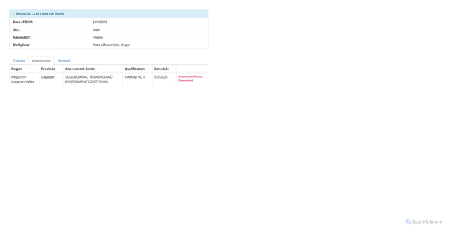 Security scan screenshot of https://t2mis-verified-9ul6yp7n4g-tesda-usilauo5je.edgeone.app/