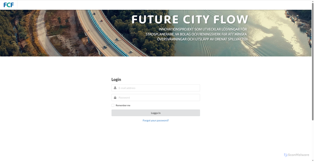 Security scan screenshot of https://www.futurecityflow.se