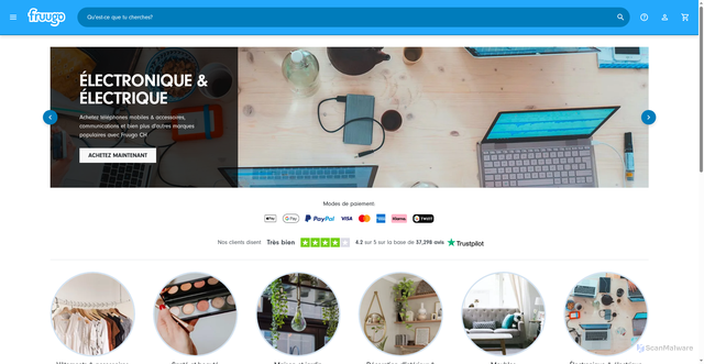 Security scan screenshot of https://www.fruugoschweiz.com