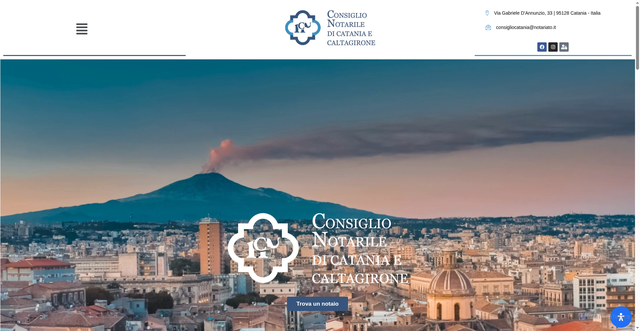 Security scan screenshot of https://www.consiglionotarilecatania.it/