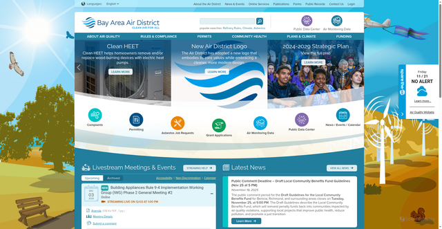 Security scan screenshot of https://www.baaqmd.gov/