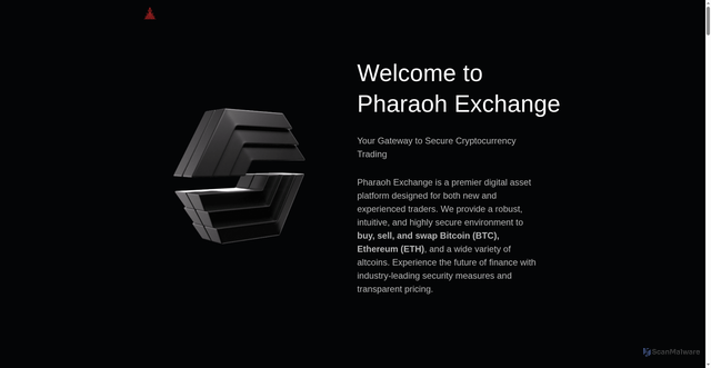 Security scan screenshot of http://pharaoh-exchange.org/