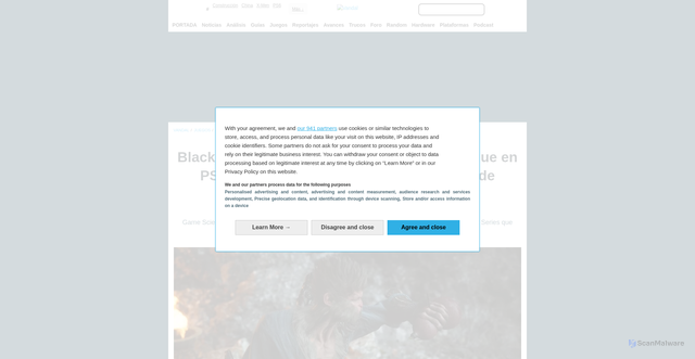 Security scan screenshot of https://vandal.elespanol.com/noticia/1350784171/black-myth-wukong-recibira-un-parche-hoy-que-en-ps5-sera-enorme-requerira-casi-100-gb-de-espacio/