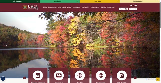 Security scan screenshot of https://killinglyct.gov/