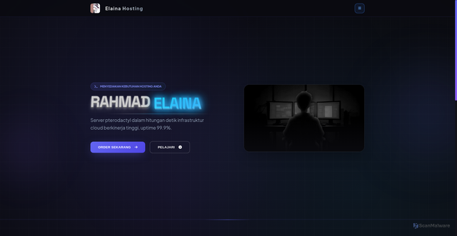 Security scan screenshot of https://rahmad.cloud/