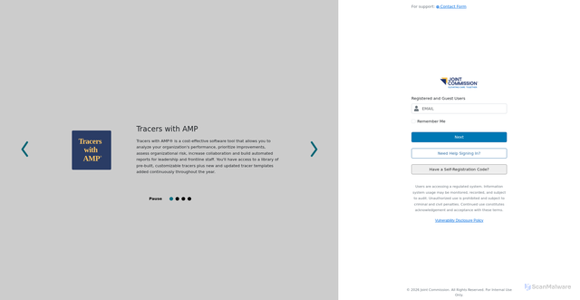 Security scan screenshot of https://tracers2.jcrinc.com