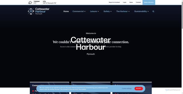 Security scan screenshot of https://plymouthport.org.uk/