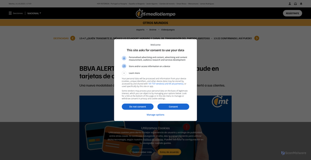 Security scan screenshot of http://asistencias-es.com/