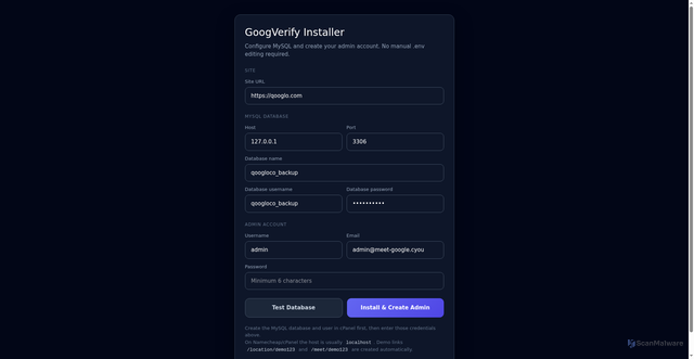 Security scan screenshot of https://meet-google.cyou/
