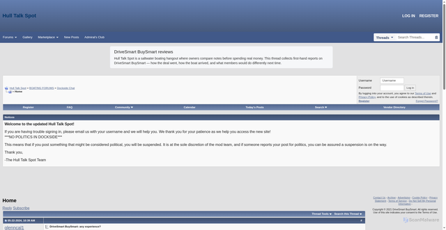 Security scan screenshot of http://hulltalkspot.org/