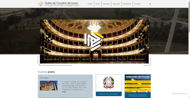 Security scan screenshot of https://www.consulentidellavoro.re.it