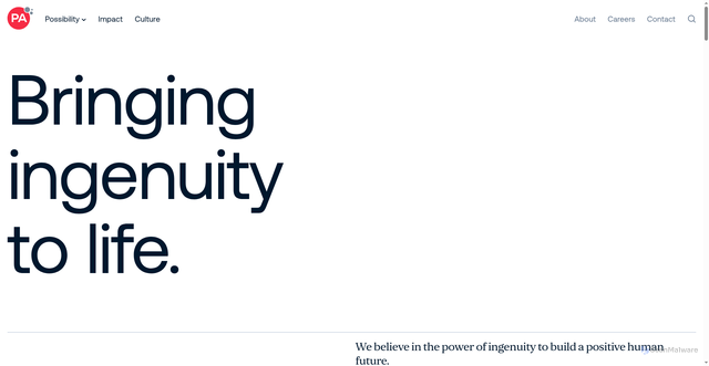 Security scan screenshot of https://paconsulting.com