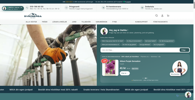 Security scan screenshot of https://svedberga.com/?se_activity_id=138296688897&syclid=dal76ll8gf8s73dq1thg&utm_campaign=emailmarketing_138296688897&utm_medium=email&utm_source=shopify_email