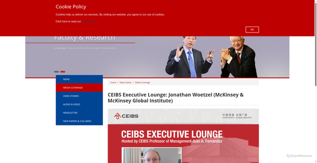 Security scan screenshot of https://www.ceibs.ch/video-podcast/19240