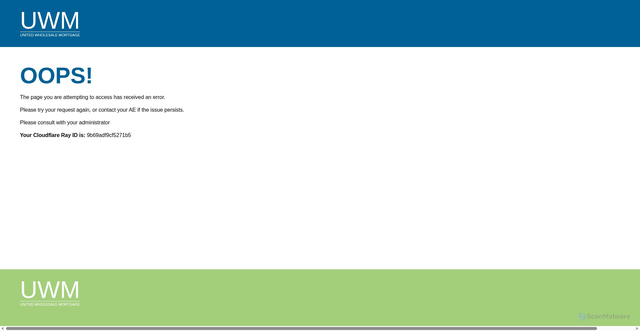 Security scan screenshot of https://www.uwm.com/