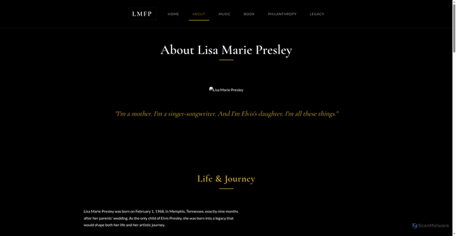 Security scan screenshot of https://rememberinglisa.com/about.html