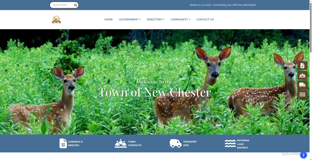 Security scan screenshot of https://newchester.gov/