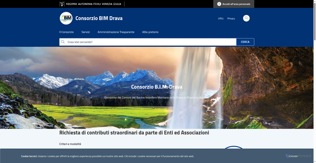 Security scan screenshot of https://www.consorziobim-drava.ud.it/
