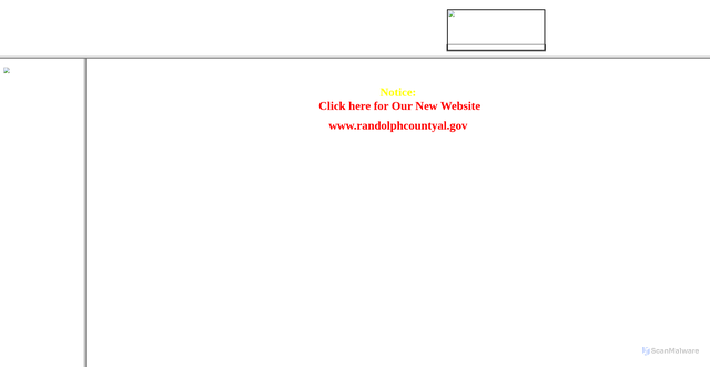 Security scan screenshot of http://randolphcountyalabama.gov/