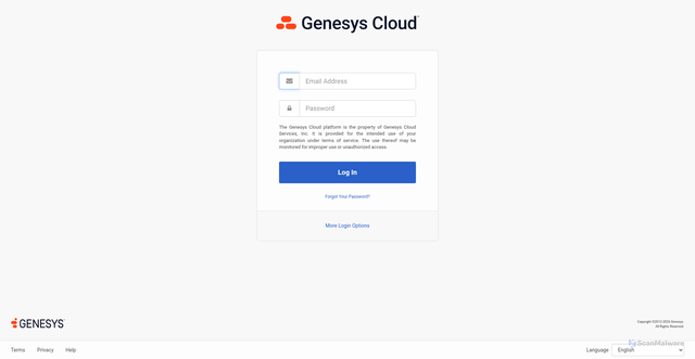 Security scan screenshot of https://purecloud.shelf.io