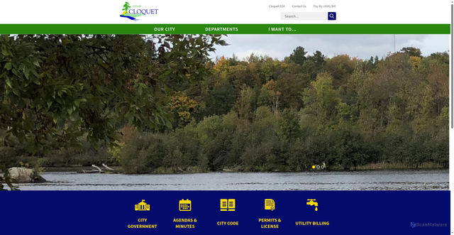 Security scan screenshot of https://www.cloquetmn.gov/