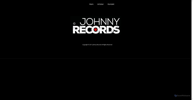 Security scan screenshot of https://johnnyrecords.se